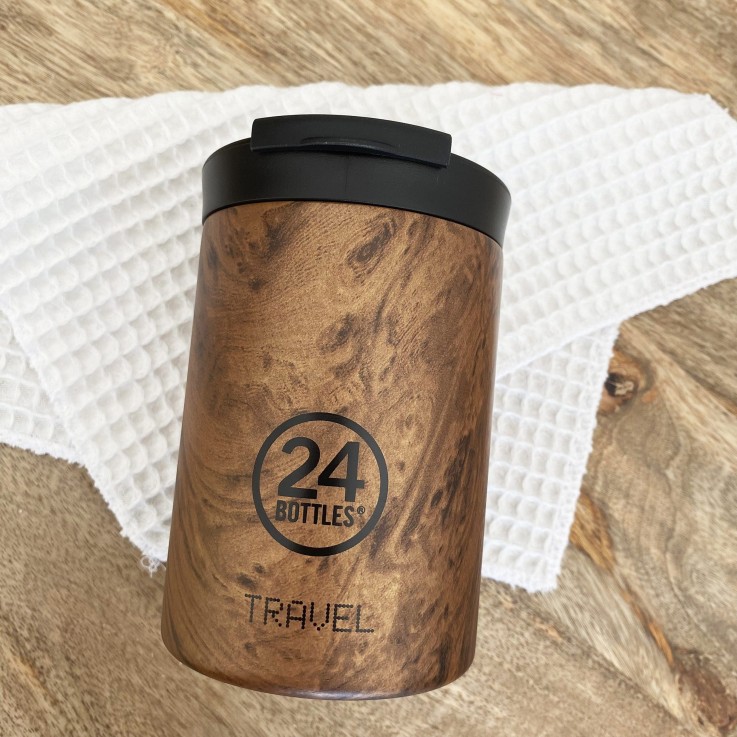 Mug TRAVEL TUMBLER isotherme 350 ml - Sequoia Wood | 24 Bottles