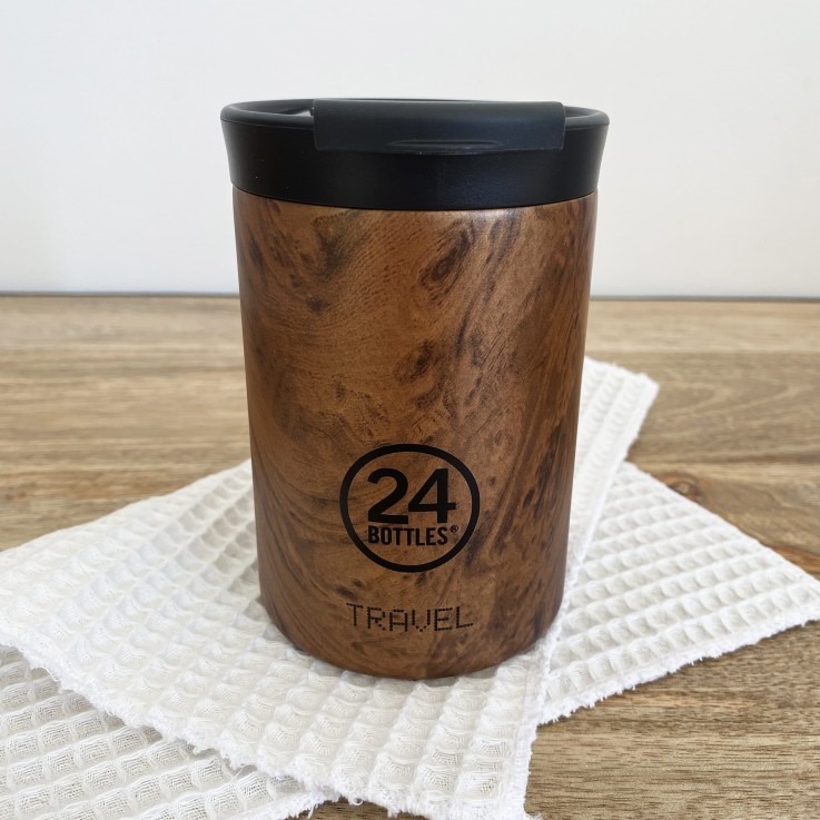 Mug TRAVEL TUMBLER isotherme 350 ml - Sequoia Wood | 24 Bottles