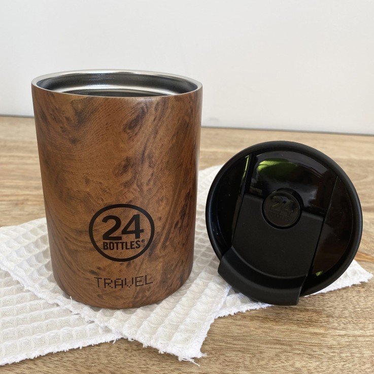 Mug TRAVEL TUMBLER isotherme 350 ml - Sequoia Wood | 24 Bottles