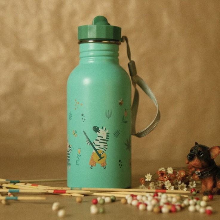 Gourde inox pour enfants - Animaux rock