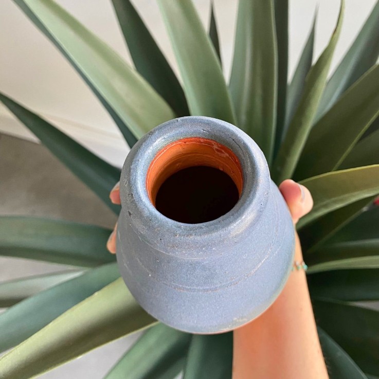 Ollas PIC à planter 0,5 L - Bleu émaillée
