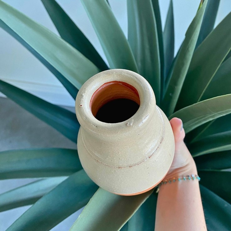Ollas PIC à planter 0,5 L - Crème émaillée
