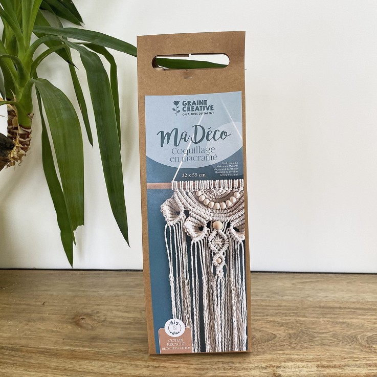 KIT MACRAME COQUILLAGE ECRU