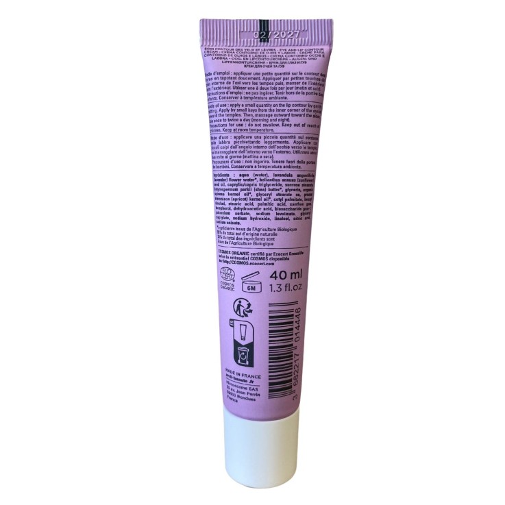 Soin contour yeux et lèvres à l'huile d'argan (40ml) Bio