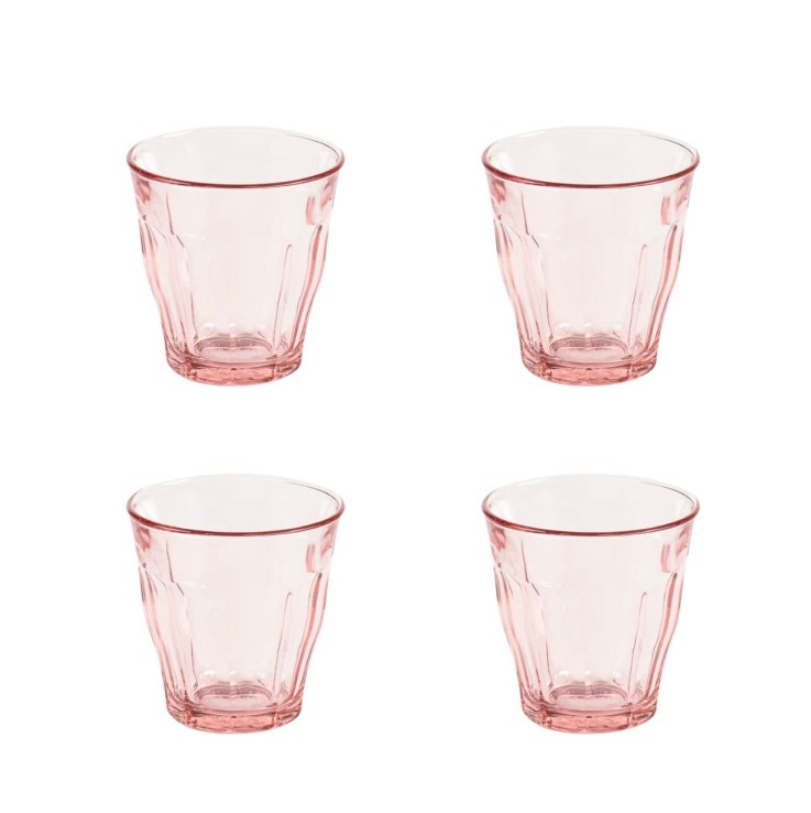 Pack de 4 verres Picardie rose (25cl) - Duralex