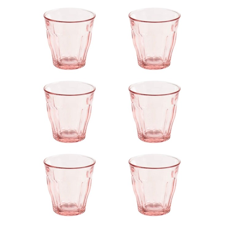 Pack de 6 verres Picardie rose (25cl) - Duralex