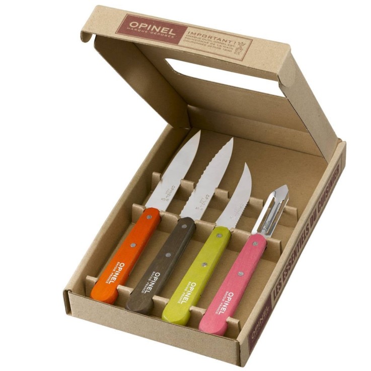 Boite de 4 pièces essentiels Fifties en acier inoxydable (inox)
