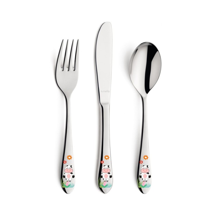 Service 3 couverts enfants en inox - Moona
