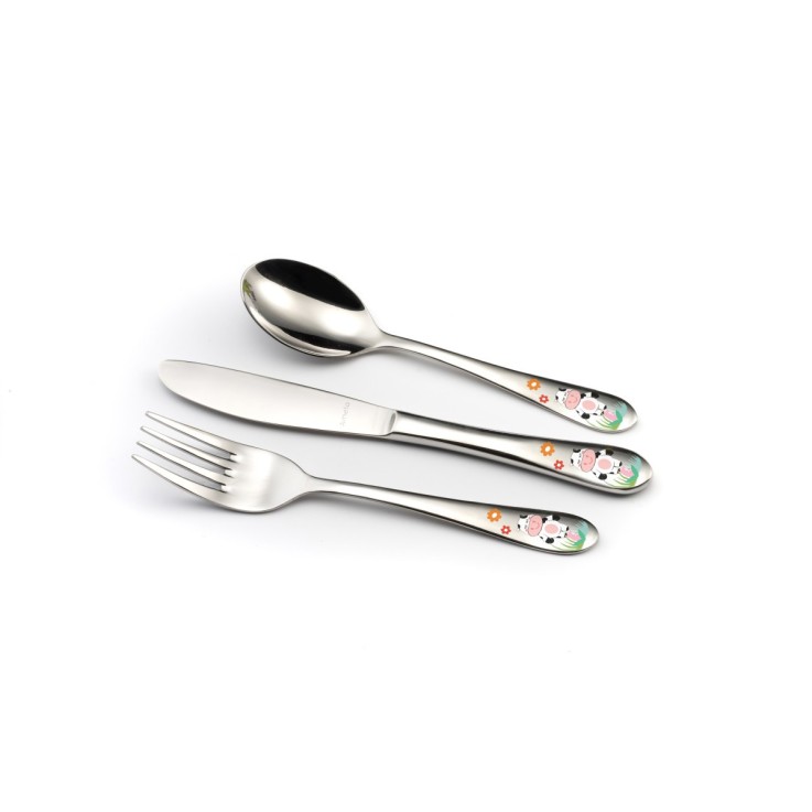 Service 3 couverts enfants en inox - Moona
