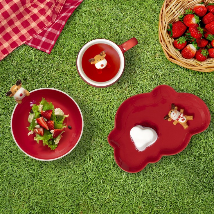 Assiette plate enfant - Miam Cerf