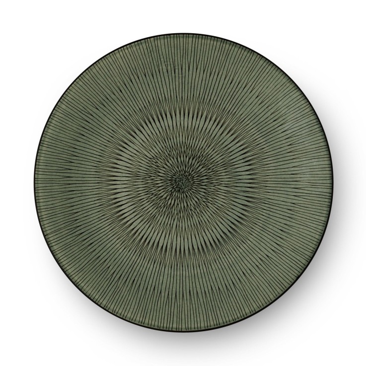 Assiette plate 27 cm (lot de 6) - Hypnose Kaki