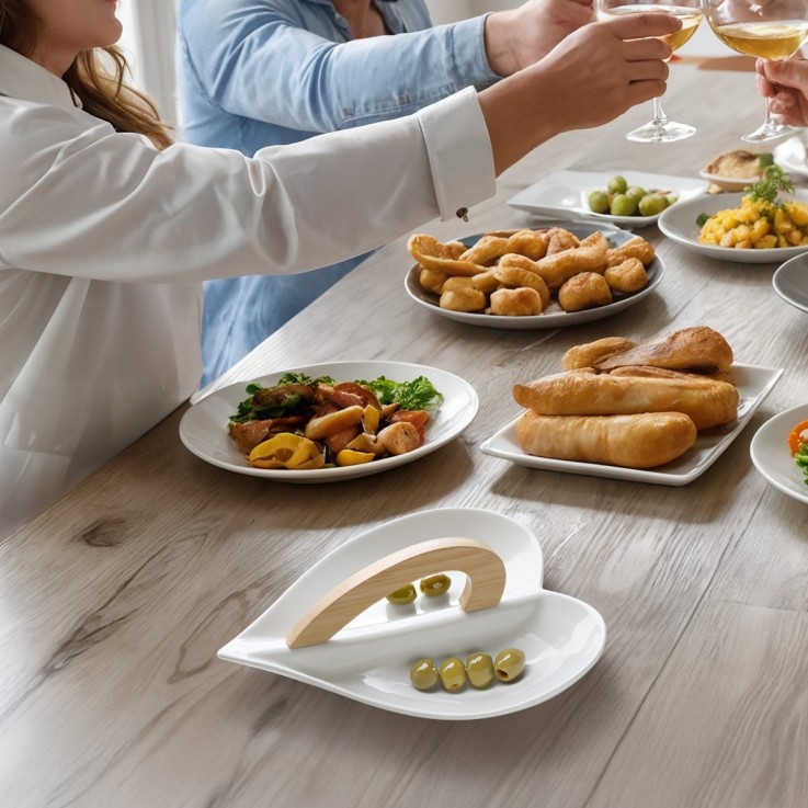Serviteur apéritif Love en céramique - Tapas