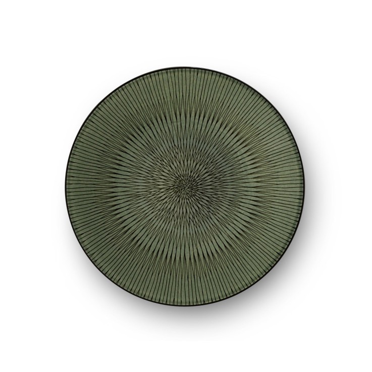 Assiette dessert 20.5 cm (lot de 6) - Hypnose Kaki