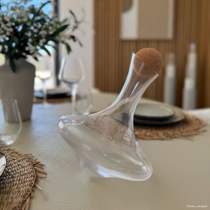 Carafe 1.3 L avec bouchon en bois - Toupie