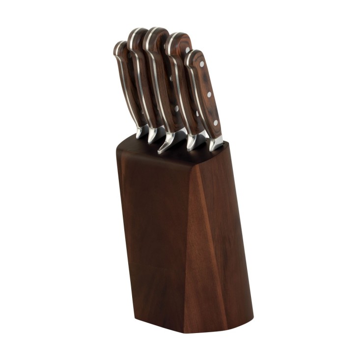 Bloc 5 couteaux de cuisine en inox - Virtuose