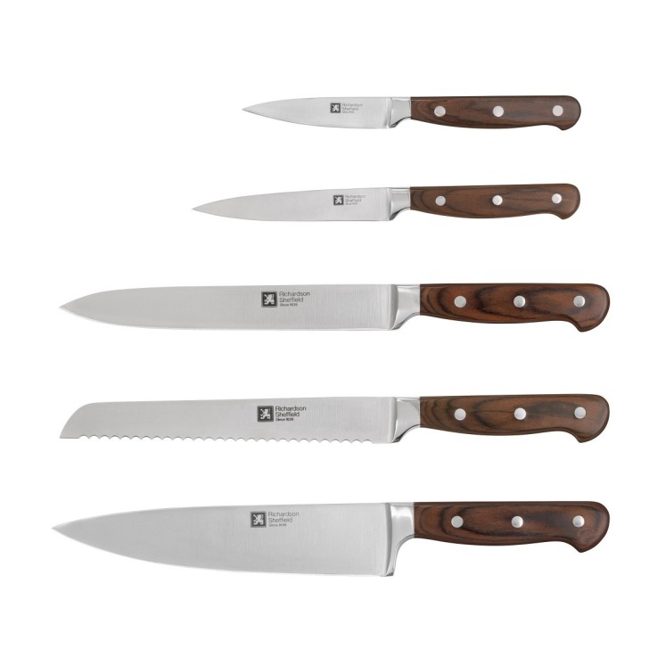 Bloc 5 couteaux de cuisine en inox - Virtuose