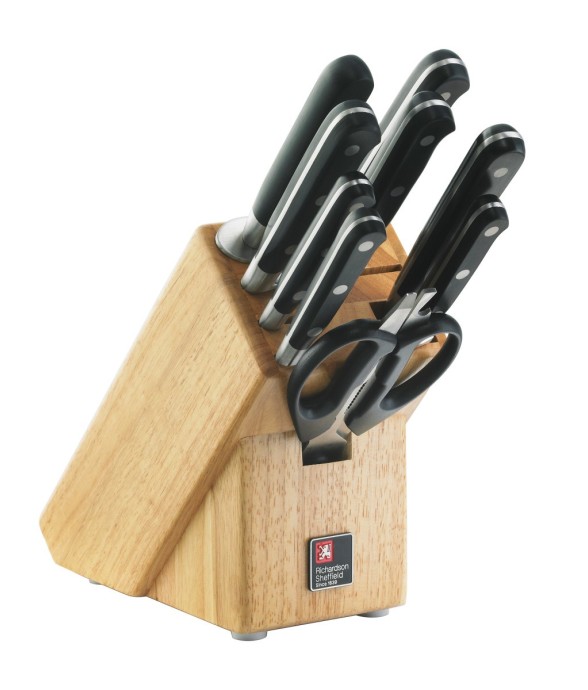 Bloc 9 couteaux de cuisine...