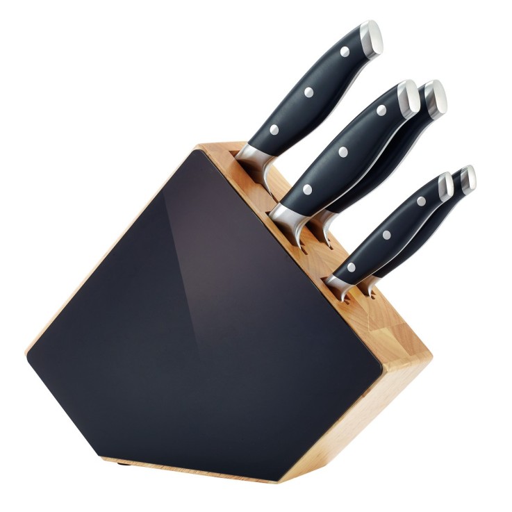 Bloc 5 couteaux de cuisine en inox - Grand Chef