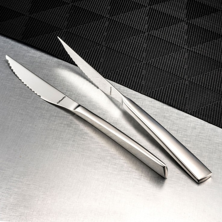 Coffret 6 couteaux steak en inox - Aurora