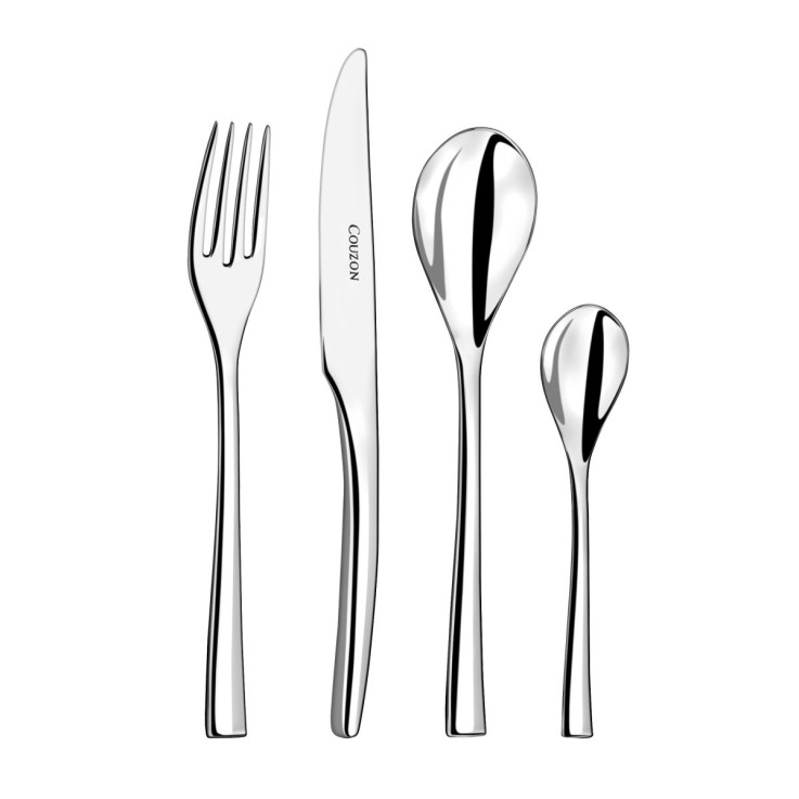 24 couverts de table pour 6 personnes en inox - Steel
