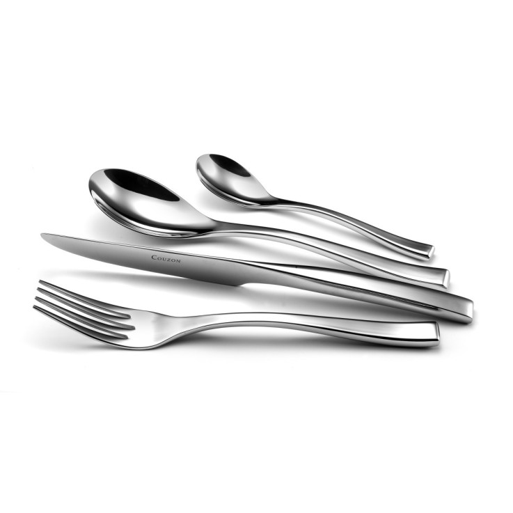 24 couverts de table pour 6 personnes en inox - Steel