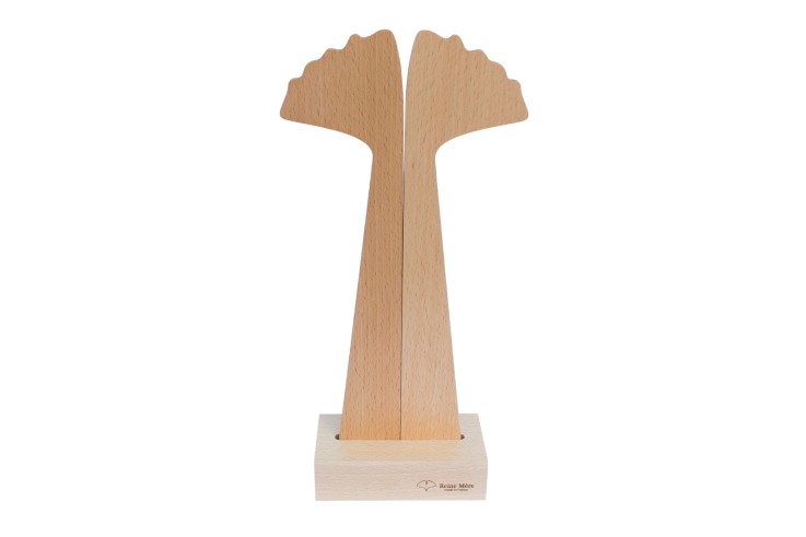 Couverts à Salade Ginkgo en bois