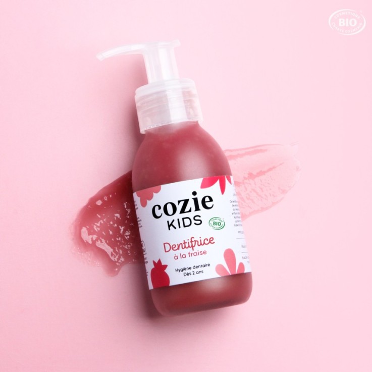 Dentifrice pour enfant à la fraise Bio (90 ml)
