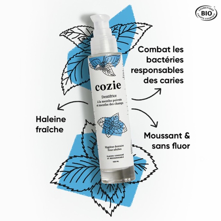 Dentifrice à la menthe Bio (100 ml)