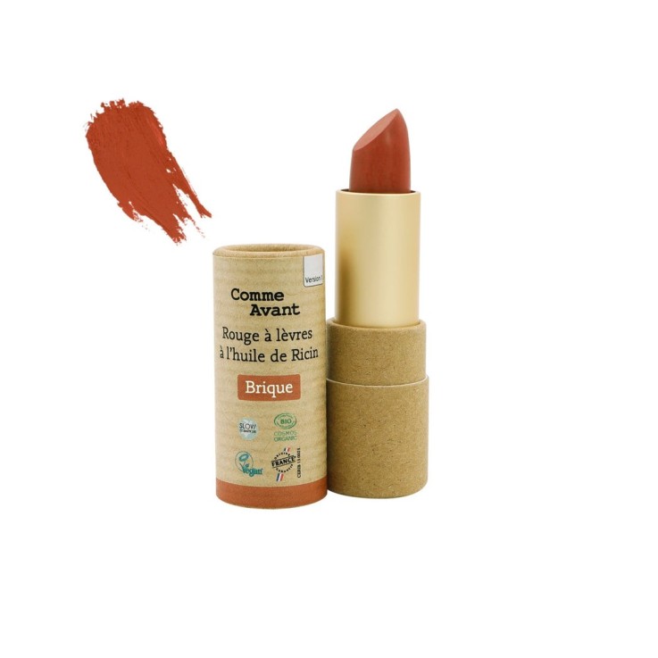 Rouge à lèvres à l'huile de ricin Bio & Vegan