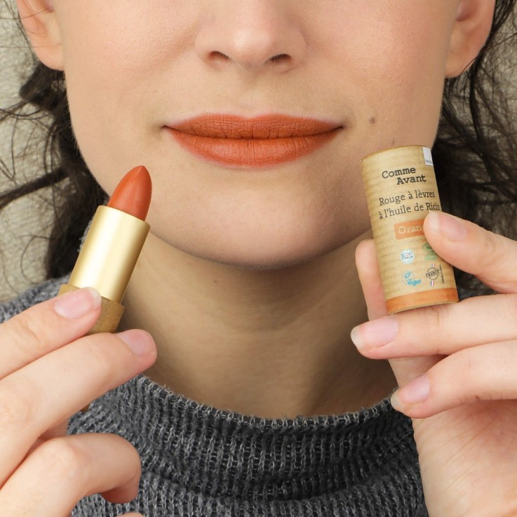 Rouge à lèvres à l'huile de ricin Bio & Vegan