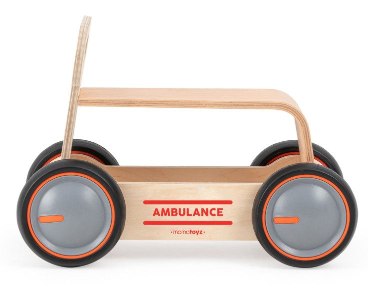 Drive Me Wood Ambulance en bois naturel