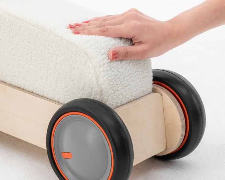 Drive Me Soft Vache en bois naturel