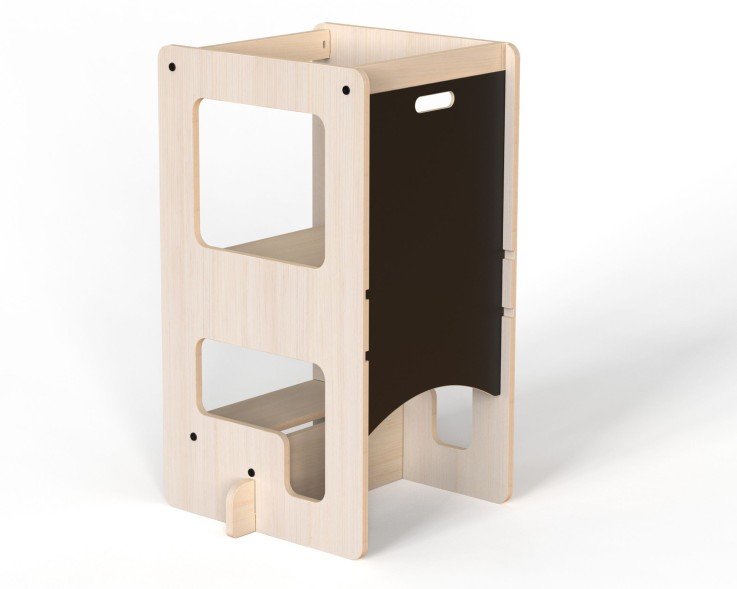 Tour d'observation et table de jeux en 1 en bois Kule Flip