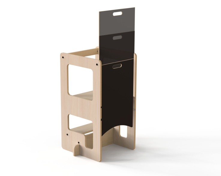 Tour d'observation et table de jeux en 1 en bois Kule Flip