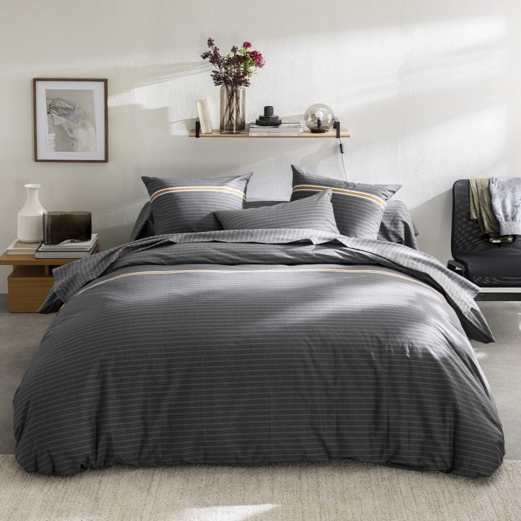 Housse de couette imprimée en lyocell, ANATOLE