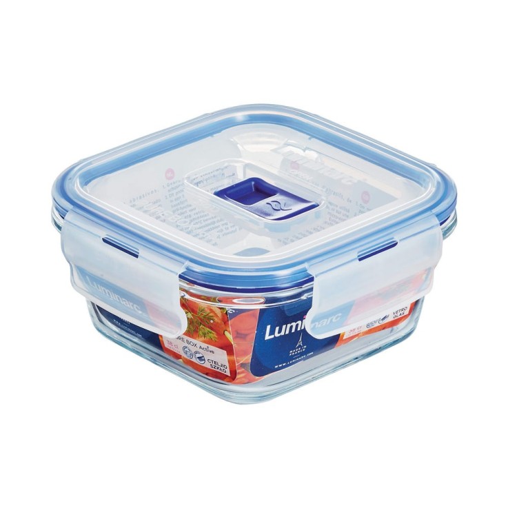 Boite carrée en verre 38cL -PURE BOX ACTIVE