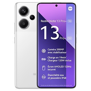 Xiaomi Redmi Note 13 Pro+ 5G Blanc (12 Go / 512 Go)