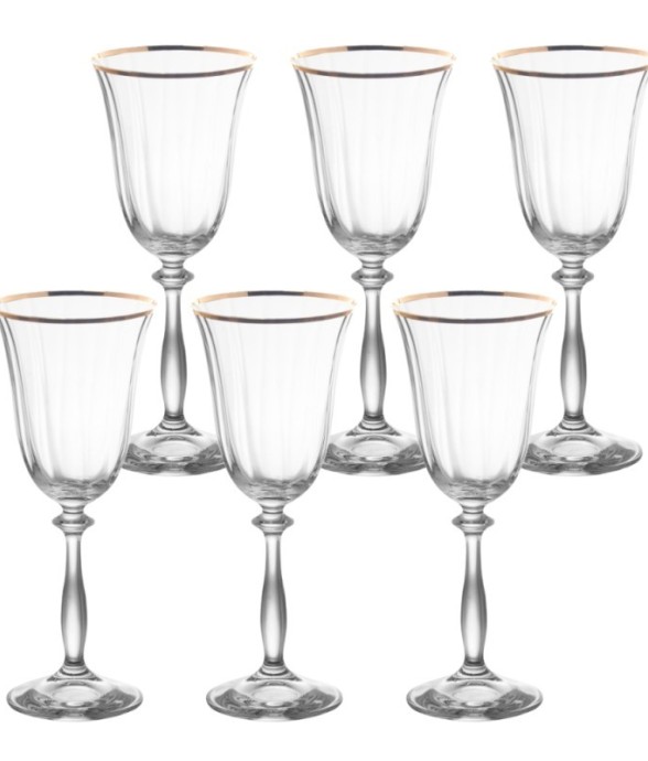 Boîte de 6 verres à pied...