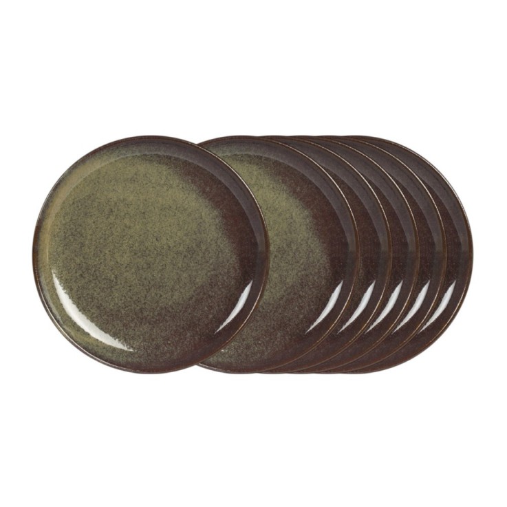 Assiette plate Cilaos 27,5 cm (lot de 6) en grès