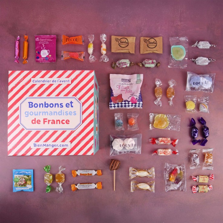 Calendrier de l'Avent Bonbons et Gourmandises de France - Le calendrier gourmand