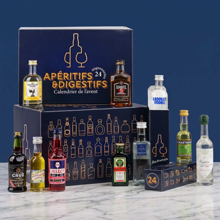 Calendrier de l'avent mini-bar 24 mignonnettes
