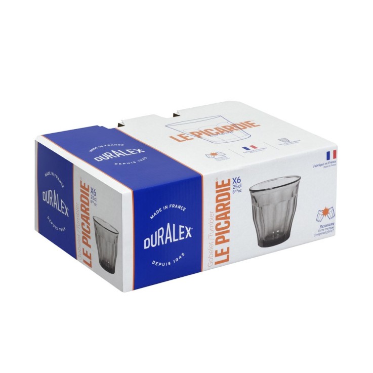 Gobelet Picardie gris 25 cl (à l'unité) en verre