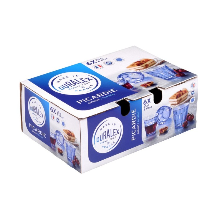 Gobelet Picardie marine 25 cl (à l'unité) en verre