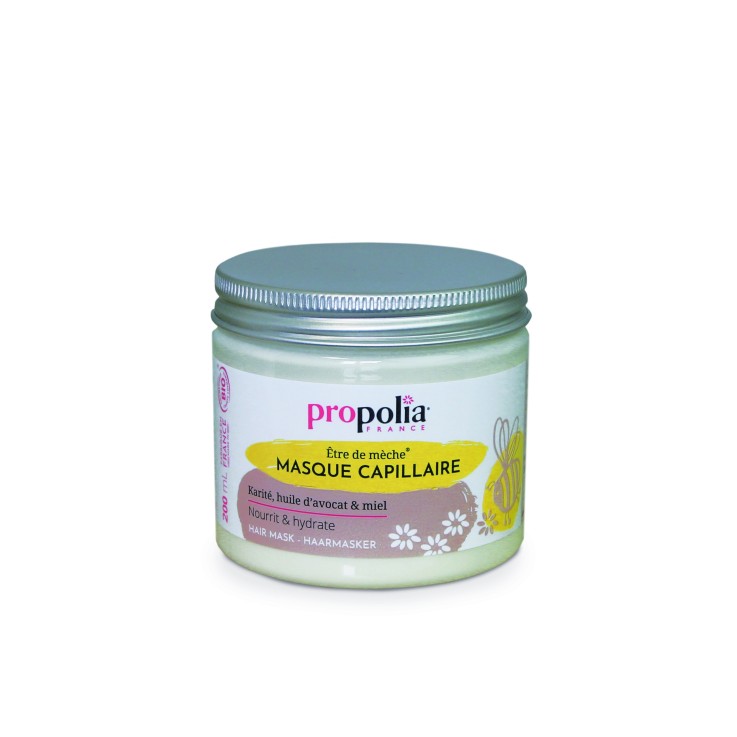 Masque Capillaire Bio - Karité, Miel & Huile d’Avocat (200 ml)
