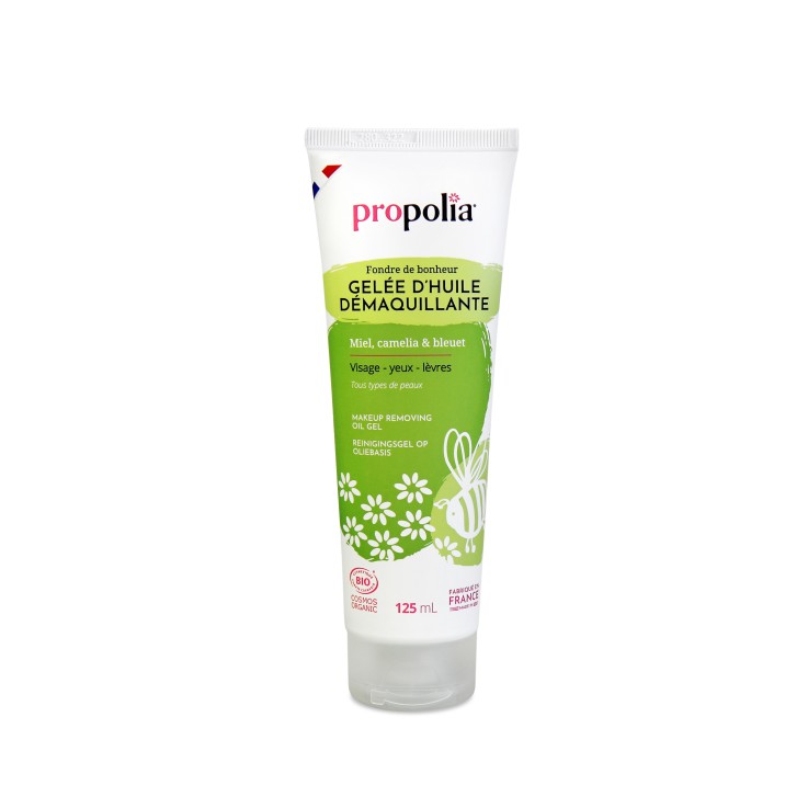 Gelée d'huile démaquillante Bio - Miel, Camélia & Bleuet (125 ml)