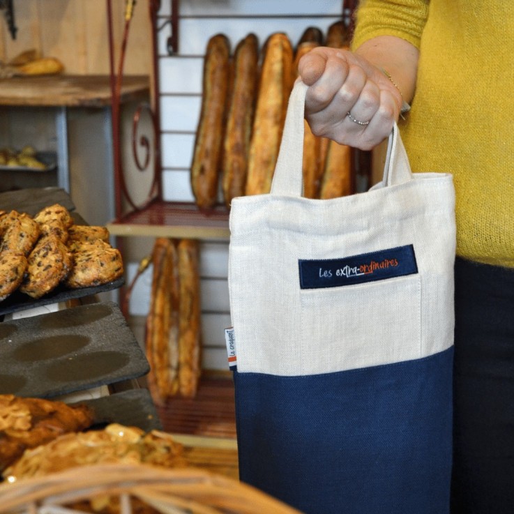 Sac à pain en lin le Craquant