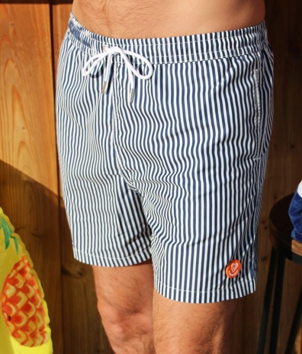 Short de bain - L'Immergé rayé