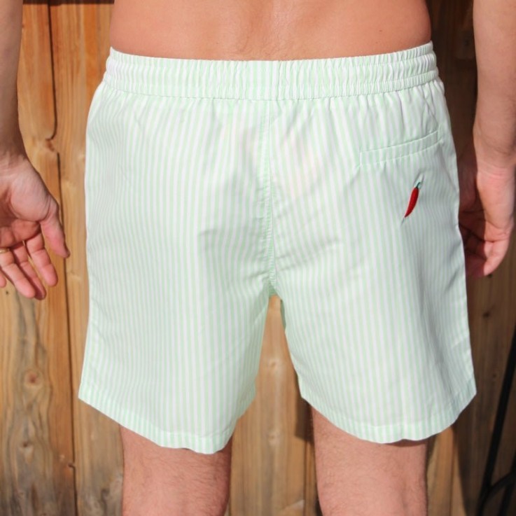 Short de bain - Le Pimenté Rayé