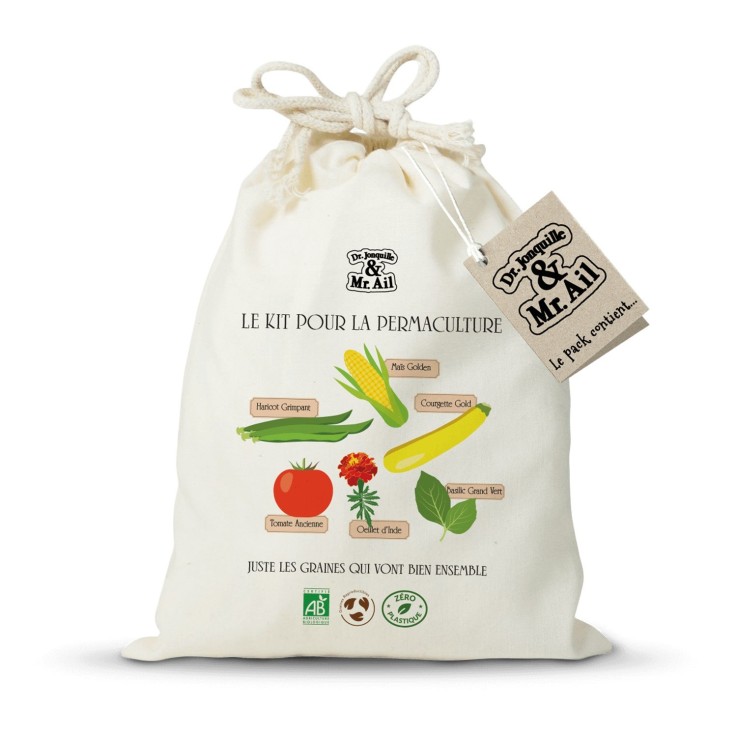Kit de graines bio pour la permaculture