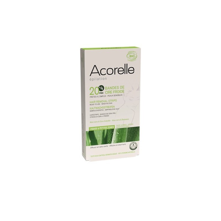 Bandes de Cire Froide Bio Visage x20